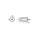 Hamilton Jet conic rod anode for Hamilton 912 - Idrojet 292 - Jet HJ274; HJ322/362 - original part number: 111654 - 111593 - 111647 - 203133 - 02525 - Tecnoseal